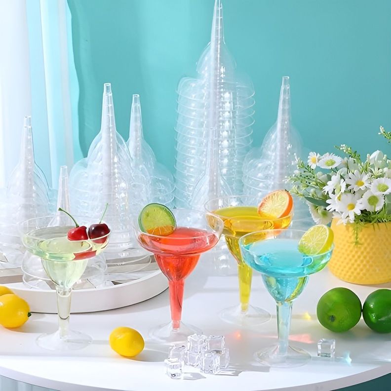 Set 10 Copas Margarita Copas Acrilico Copas Coctel 8oz/240ml-1