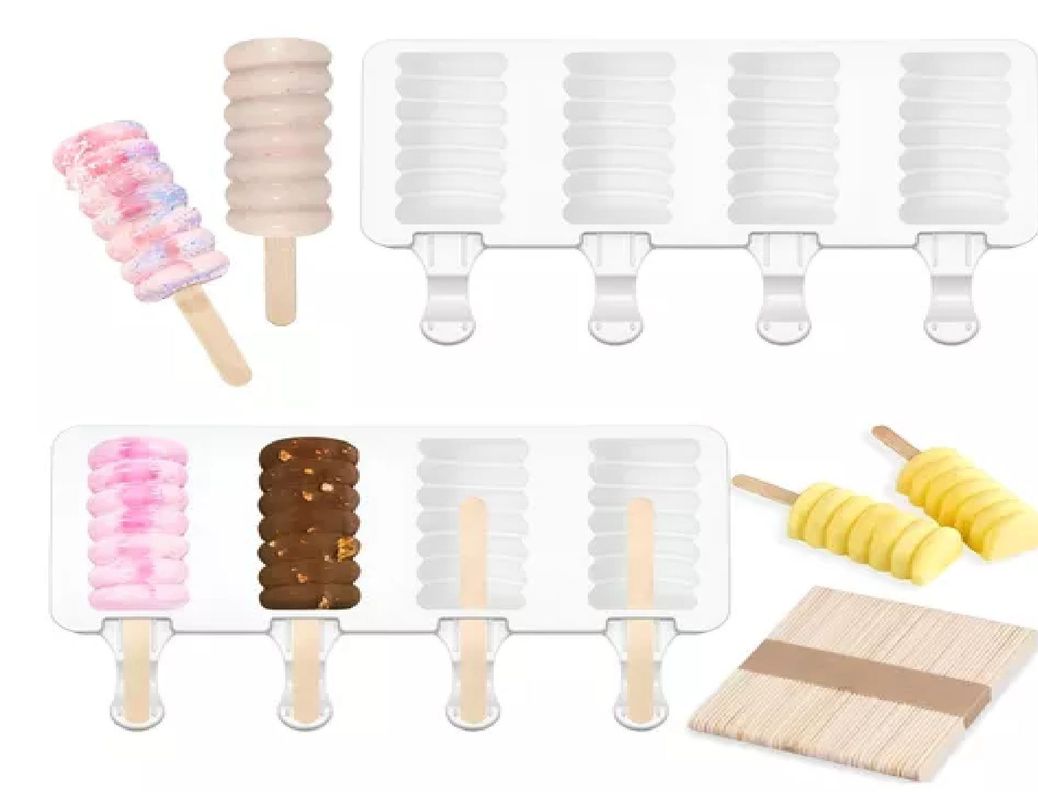 Moldes De Silicona Para Helados Molde Paletas Helado 8c 446-7