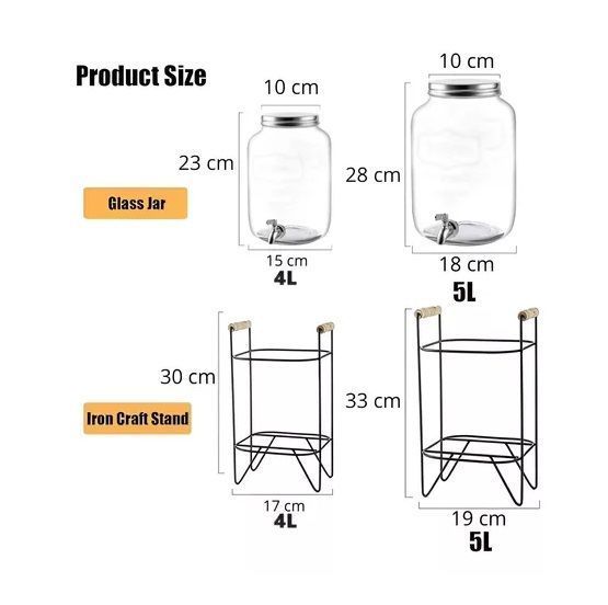 Dispensadores De Bebidas Dispensador De Jugos Con Atril 5l-1