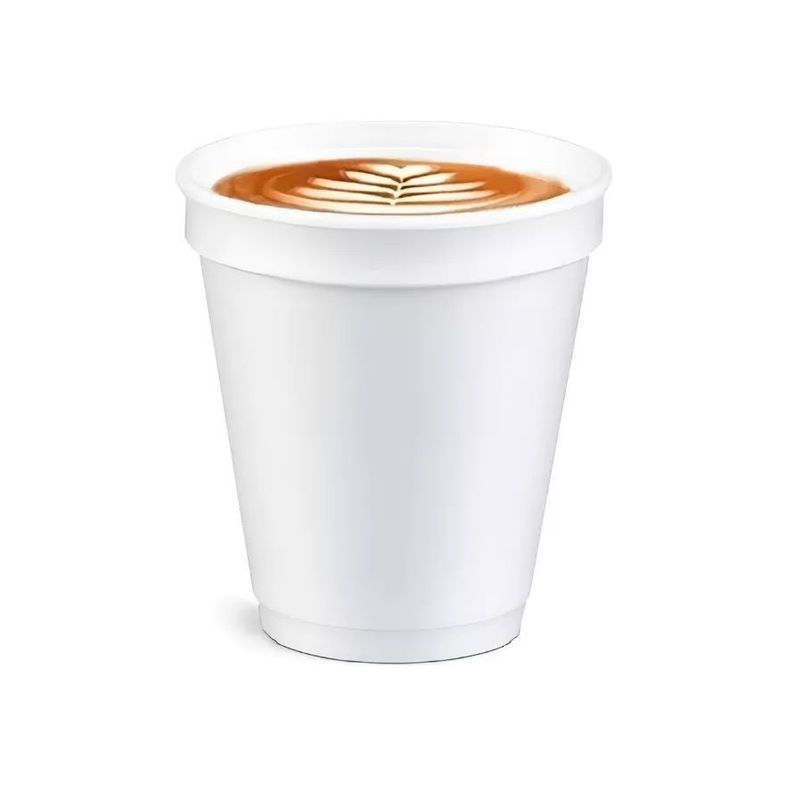 25 Vasos Desechables Plumavit Termico Vaso Cafe8oz-0