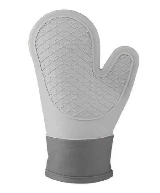 Guante Silicona Para Horno Toma Olla Guantes Cocina 27 Cm Gris-0