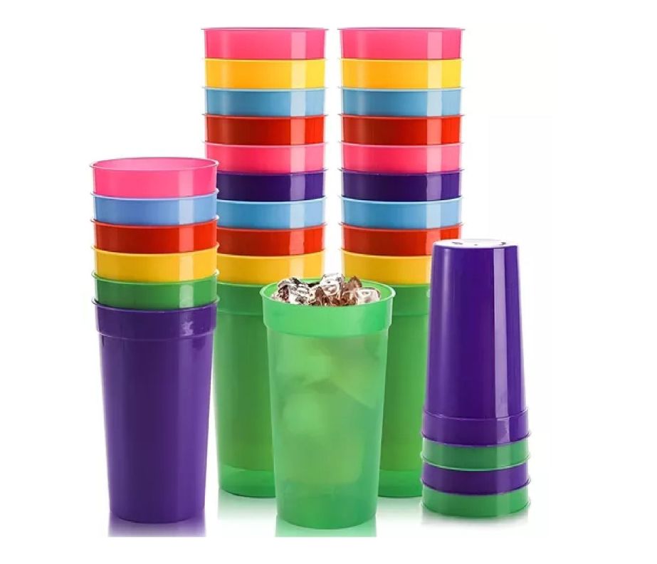 24 Vasos Plasticos Reutilizables Vasos Plasticos Vasos 450ml-0