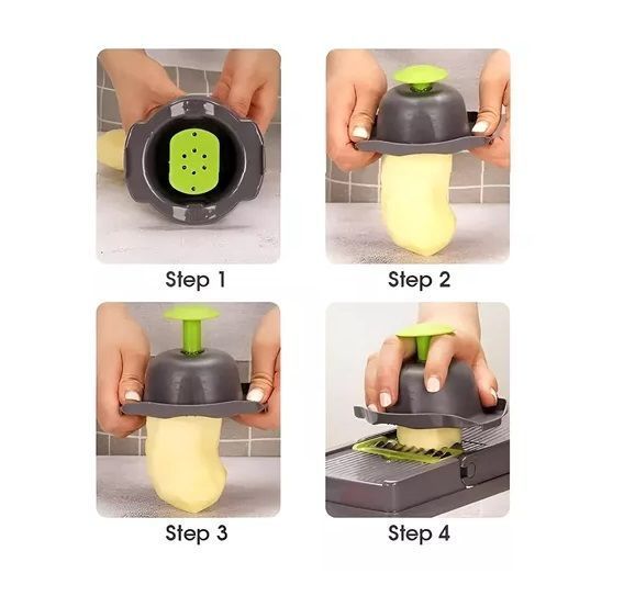 Cortadora De Verduras Picadora De Verduras Manual Pica 14pcs-2