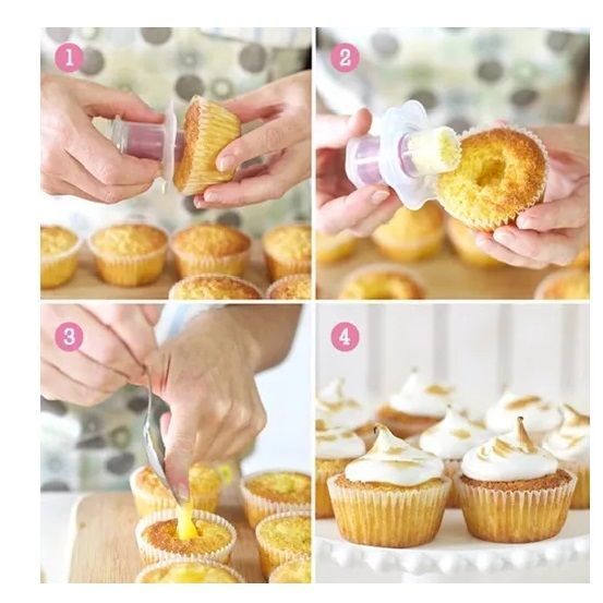 Set 10 Saca Bocado Para Cupcakes Descorazonador Ahuecador -7