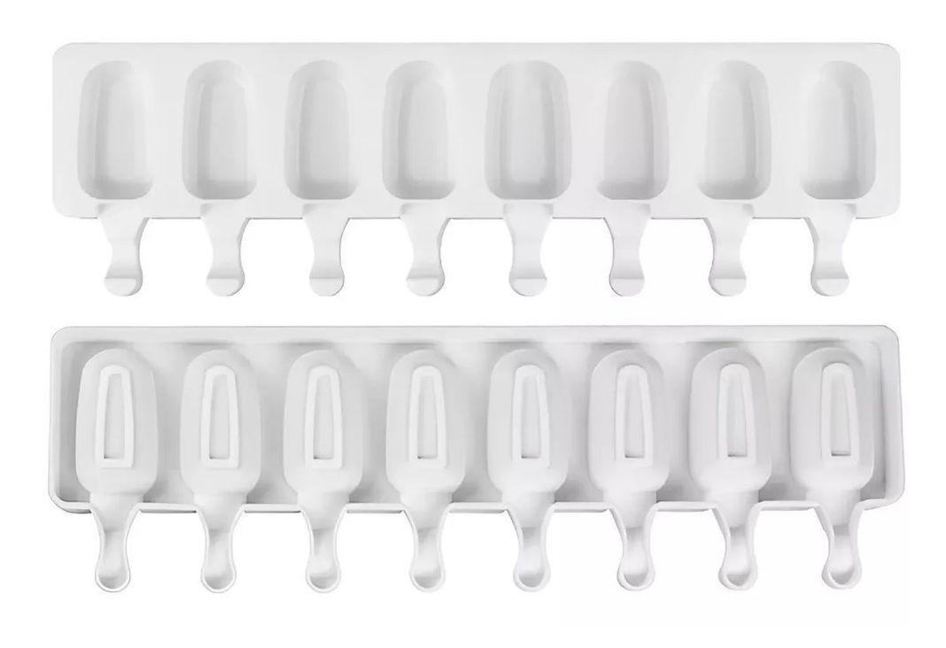 X2 Moldes De Silicona Para Helados Molde Paletas Helado 8cavid-1