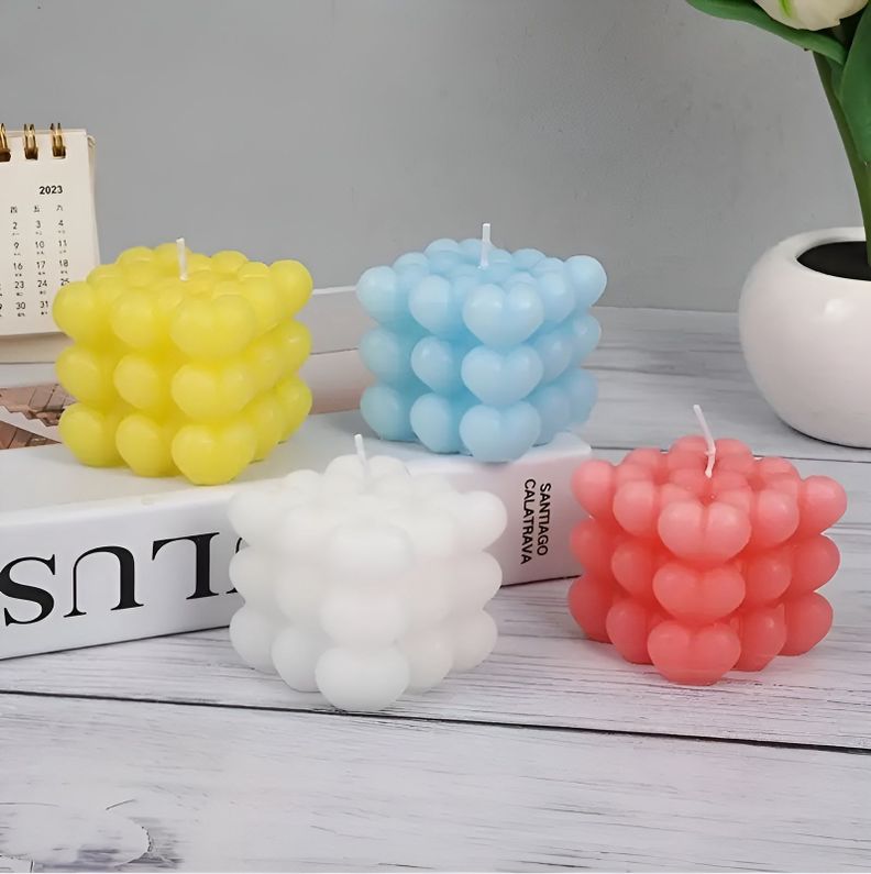 Pack x2 Moldes Para Hacer Velas Moldes Resina Molde Vela Corazon-7