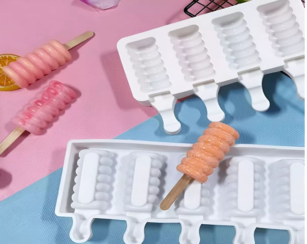 Molde Helado Silicona Molde Helados Moldes Paletas Espiral-2