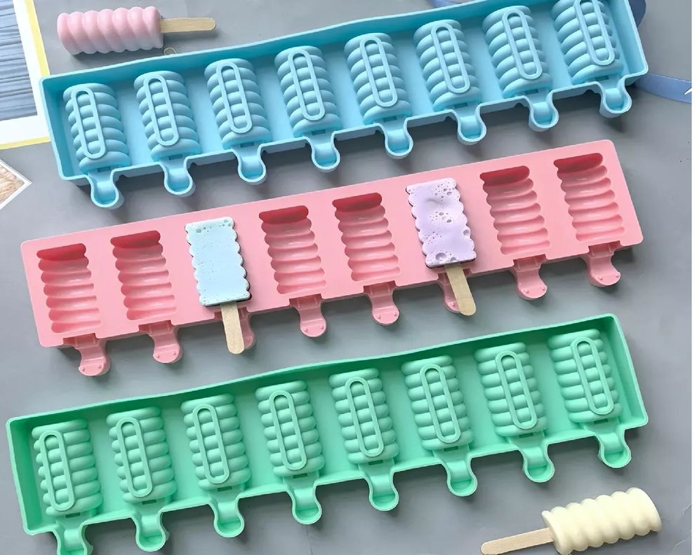 Molde Helado Silicona Molde Helados Moldes Paletas Espiral-4