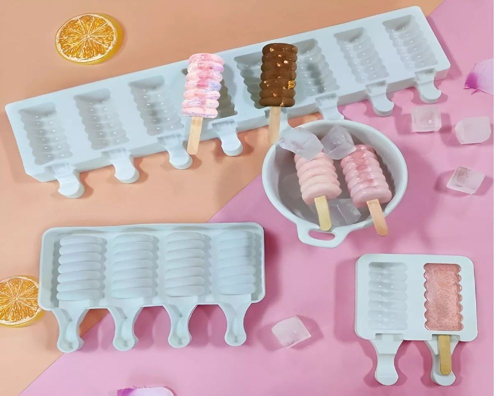 Molde Helado Silicona Molde Helados Moldes Paletas Espiral-5