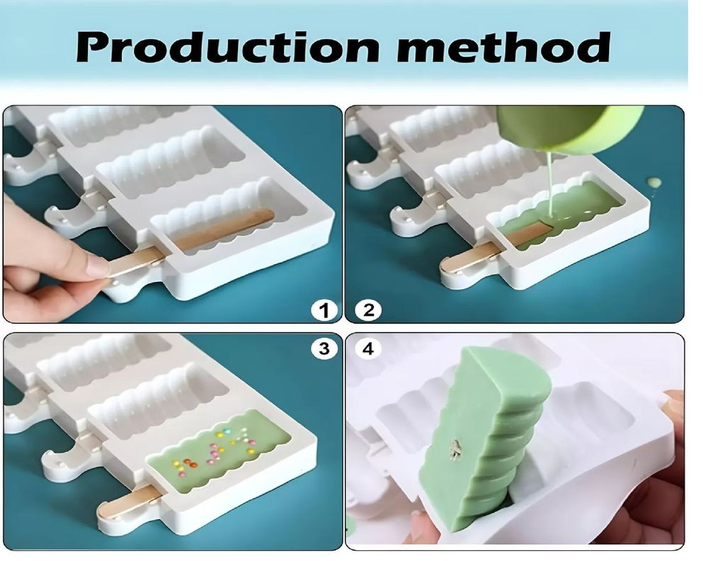 Molde Helado Silicona Molde Helados Moldes Paletas Espiral-7