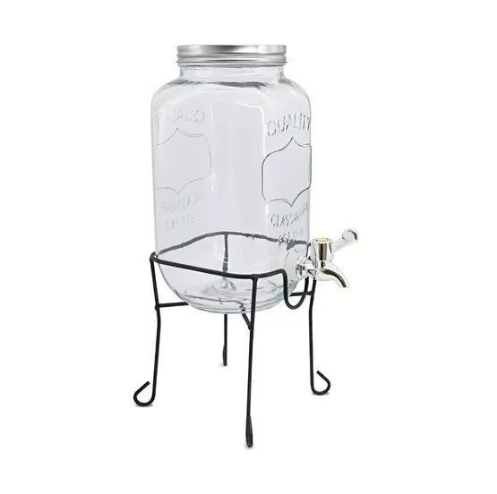 Dispensador De Jugo Con Atril Dispensadores Bebidas Tarro 4l-1