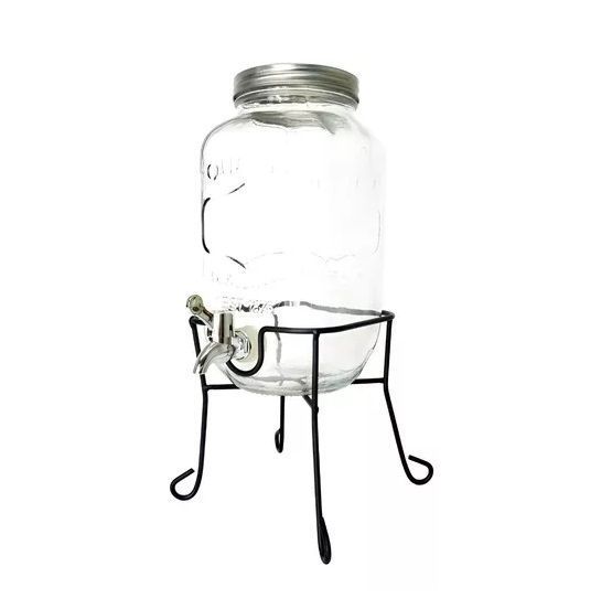 Dispensador De Jugo Con Atril Dispensadores Bebidas Tarro 4l-6