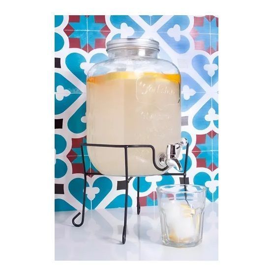 Dispensador De Jugo Con Atril Dispensadores Bebidas Tarro 4l-7