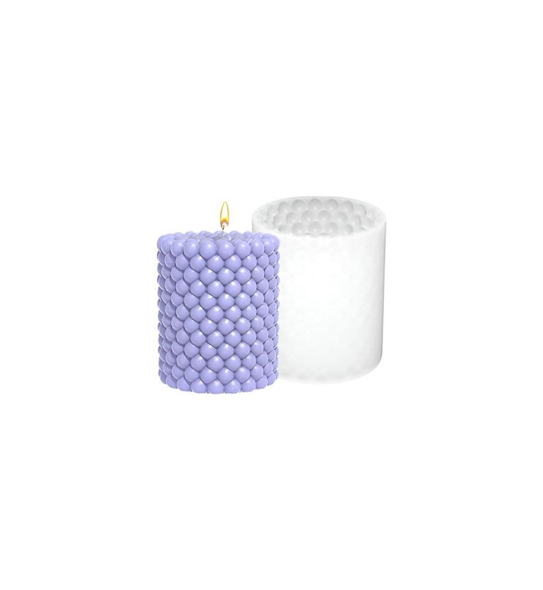 Molde Para Velas Moldes Para Hacer Velas Cilindro Burbuja-0