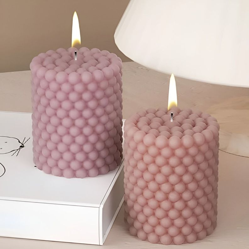 Molde Para Velas Moldes Para Hacer Velas Cilindro Burbuja-3