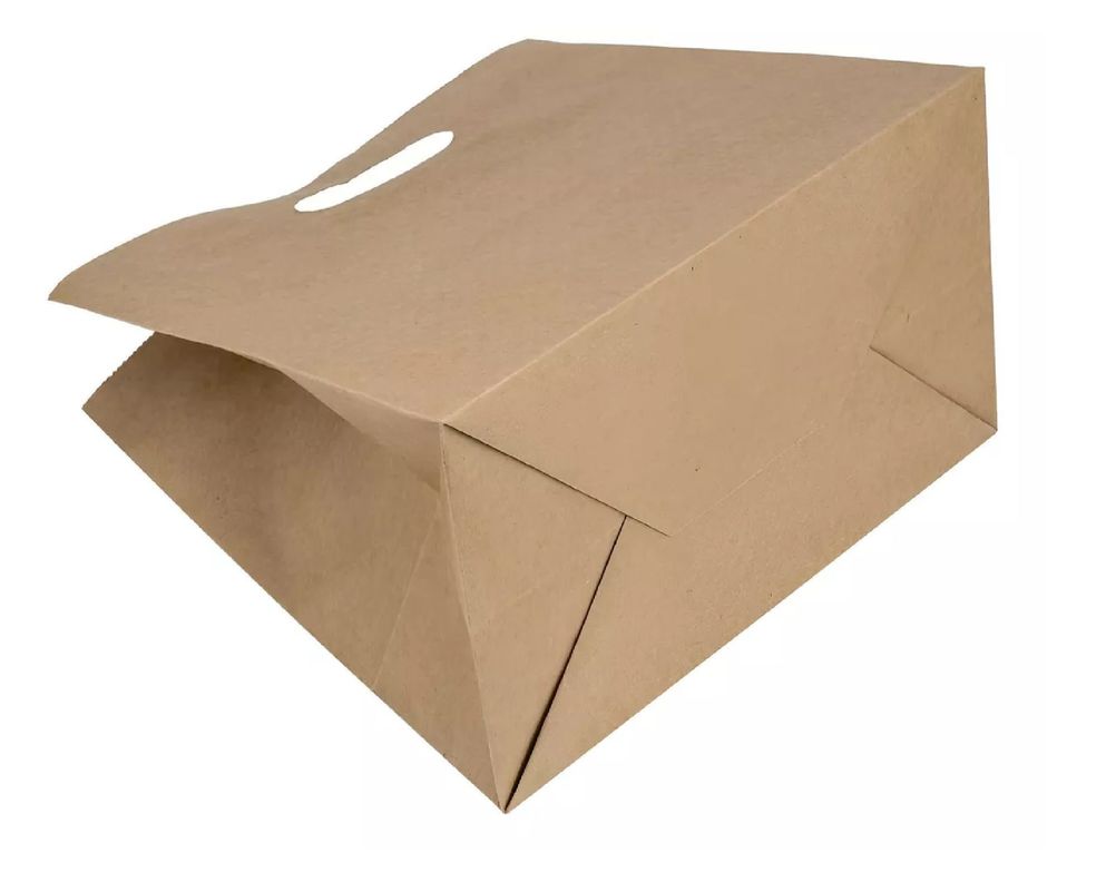 25 Bolsas Papel Bolsas Papel Kraft Bolsa Con Manilla 35x32cm-3