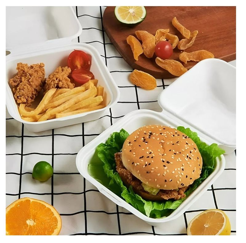Pack X25 Envases De Plumavit Para Comida Envase Hamburguesa-1