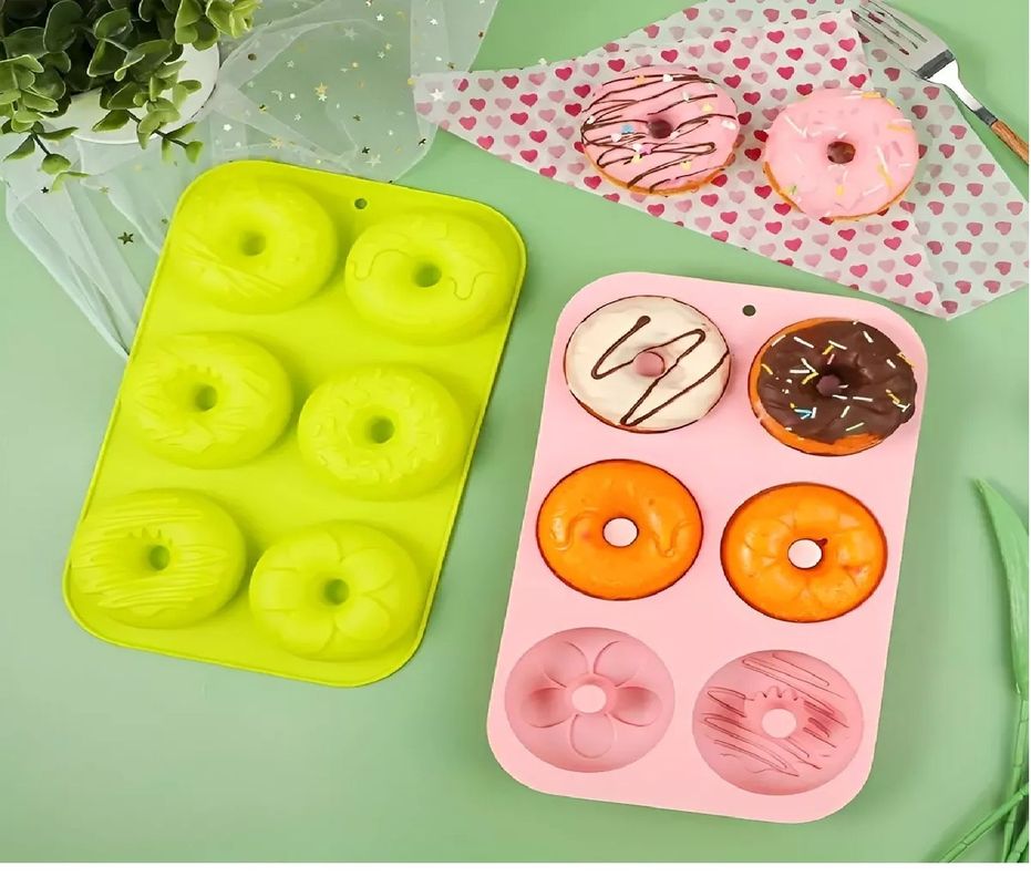Molde Silicona Molde Reposteria Moldes Donuts Molde Donas 6c-1