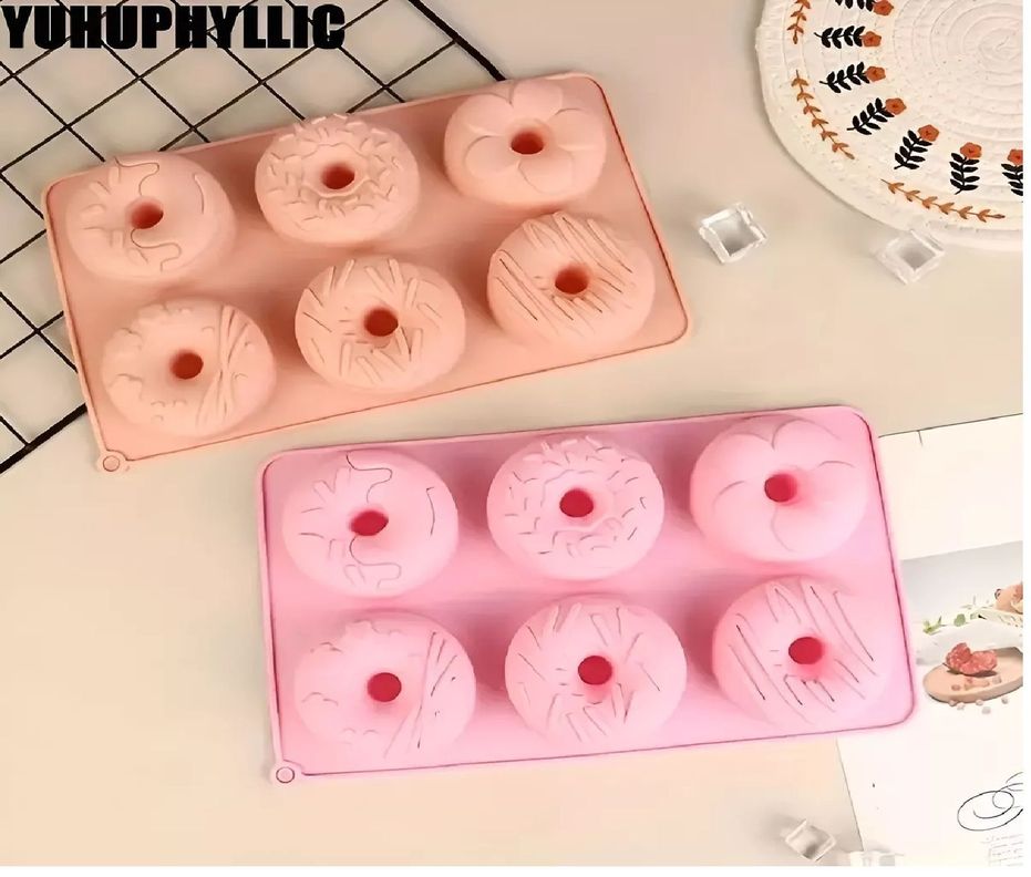 Molde Silicona Molde Reposteria Moldes Donuts Molde Donas 6c-3