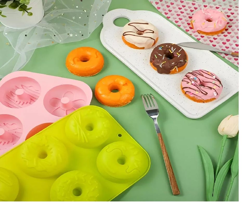 Molde Silicona Molde Reposteria Moldes Donuts Molde Donas 6c-5