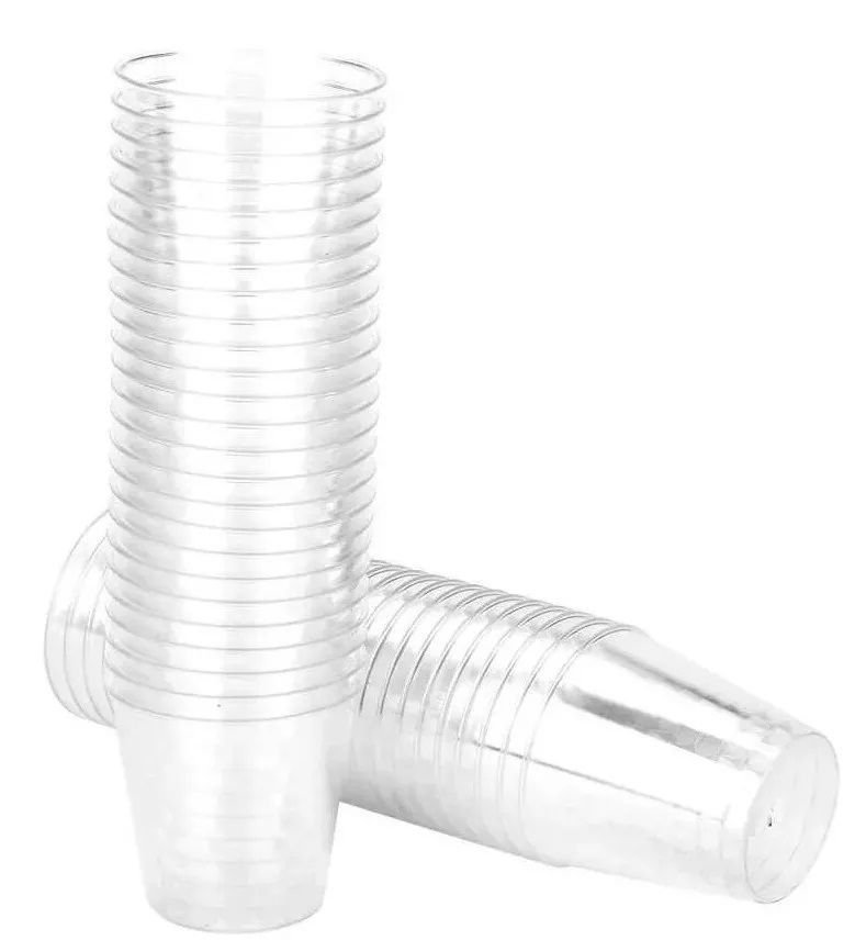 100 Vasos Desechable Vaso Plastico Vasos Acrilicos 210ml/7oz-0