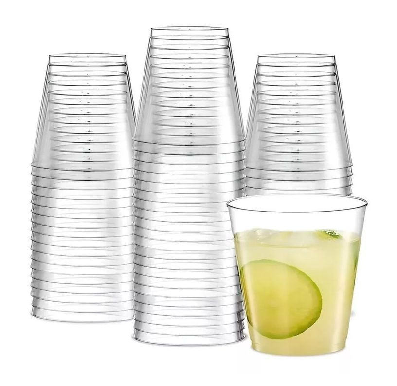 100 Vasos Desechable Vaso Plastico Vasos Acrilicos 210ml/7oz-7