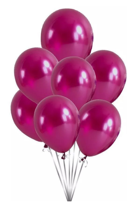 Pack 25 Set De Cumpleaños Globos fucsia-0