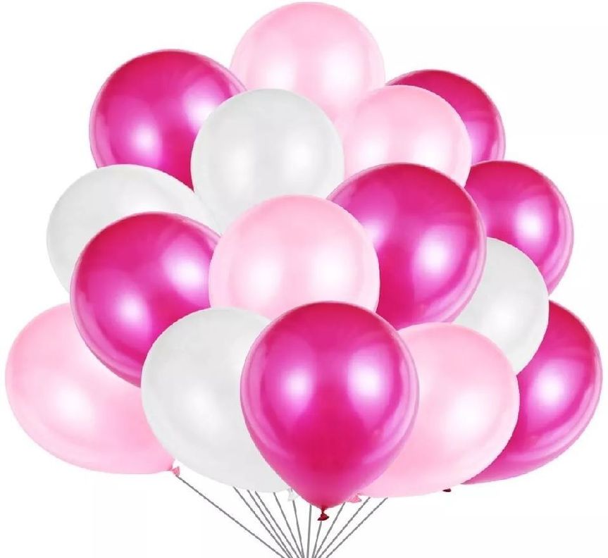Pack 25 Set De Cumpleaños Globos fucsia-7