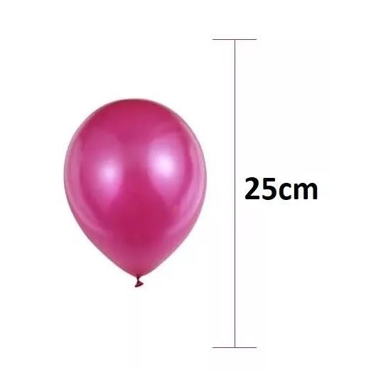 Pack 25 Set De Cumpleaños Globos fucsia-2