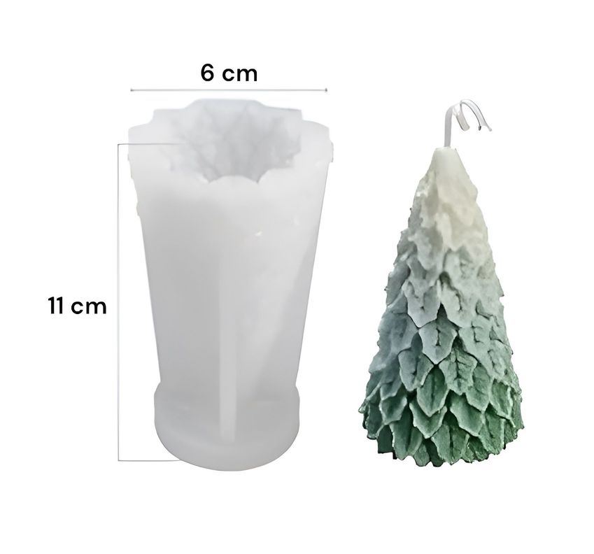 Pack 2 Moldes Resina Molde Velas Molde Resina Arbol Navidad-1