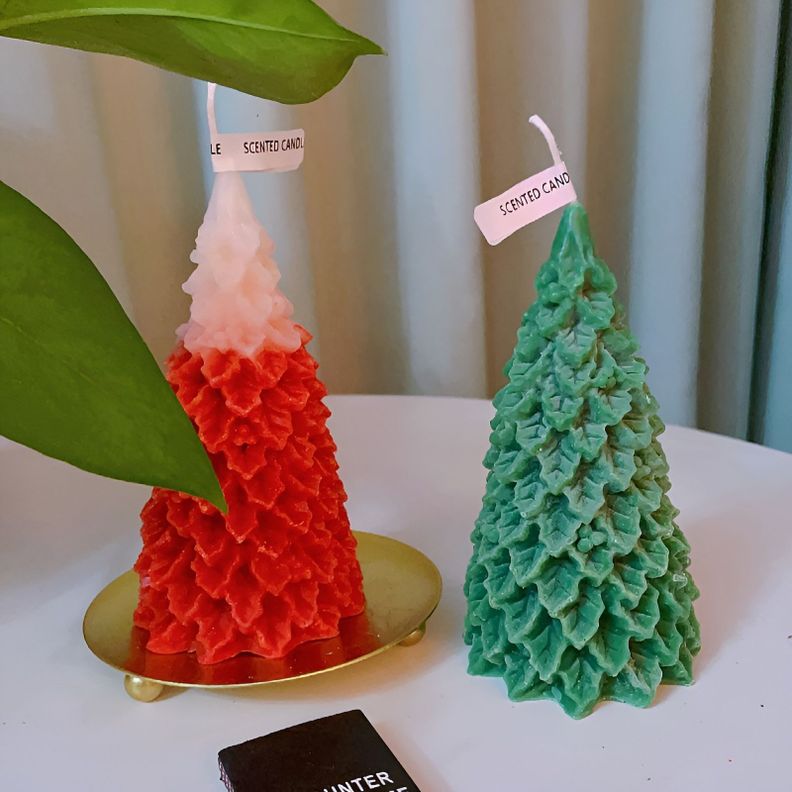 Pack 2 Moldes Resina Molde Velas Molde Resina Arbol Navidad-7