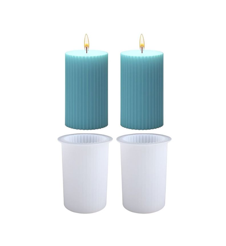 2 Moldes Para Hacer Velas Molde Para Velas Molde Cilindro-0