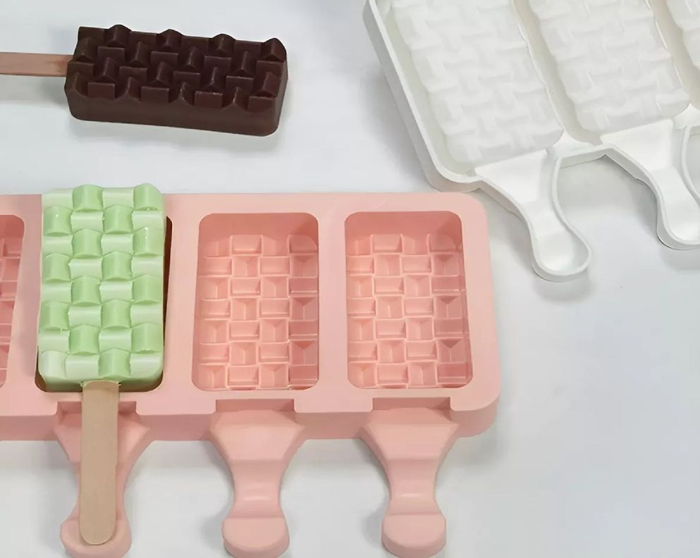 Set X4 Moldes De Silicona Reposteria Molde Helados Paleta 4c-7