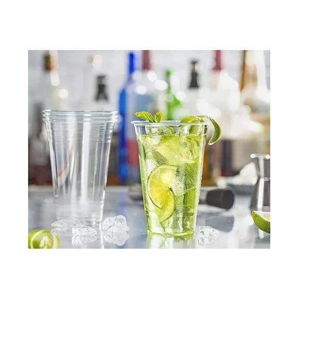 100 Vaso Plastico Desechable Vasos Transparentes 16oz 500ml-3
