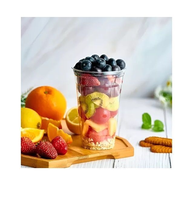 100 Vaso Plastico Desechable Vasos Transparentes 16oz 500ml-4