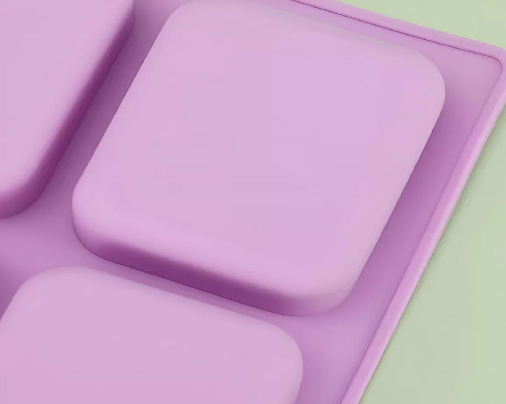 X2 Molde Silicona Reposteria Moldes Para Jabones Barra 6cav-2