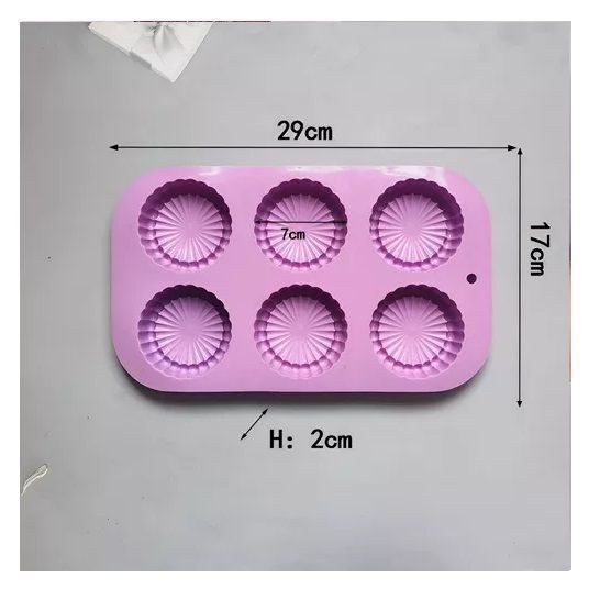 Set X2 Moldes Reposteria Molde Queque Molde Silicona Flor 6c-1