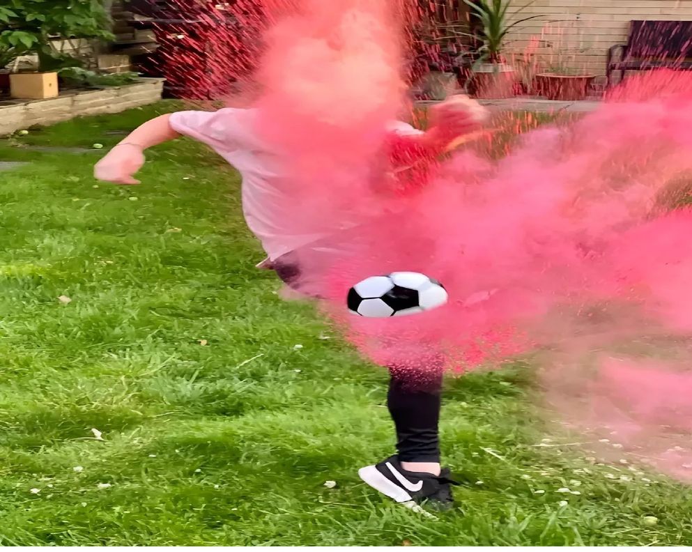 Balon Futbol Revelacion De Genero Balon Gender Reveal 14cm-6