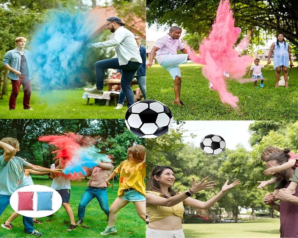 Balon Futbol Revelacion De Genero Balon Gender Reveal 14cm-7