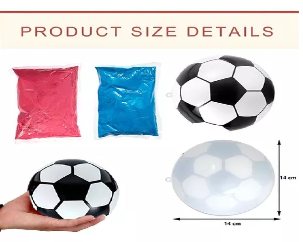 Balon Futbol Revelacion De Genero Balon Gender Reveal 14cm-2