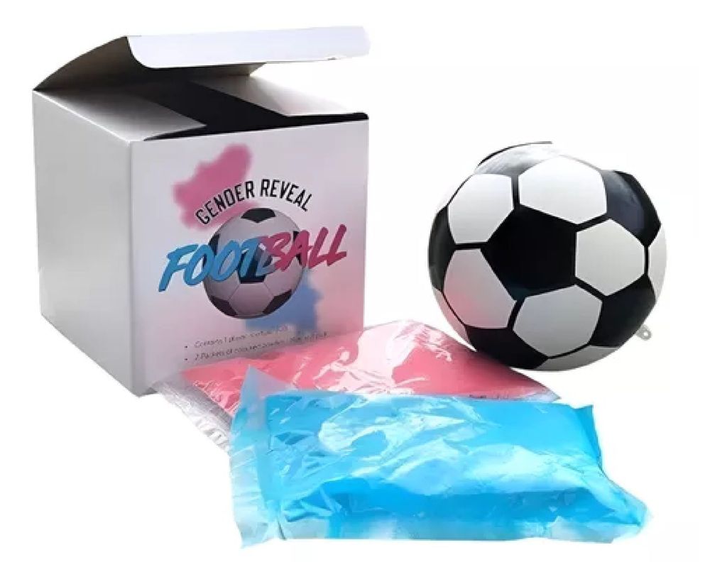 Balon Futbol Revelacion De Genero Balon Gender Reveal 14cm-5