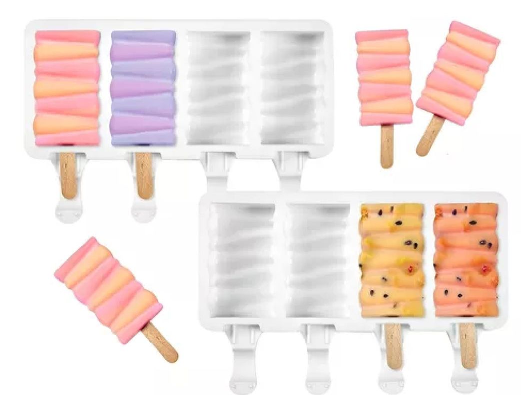 Set X4 Moldes De Silicona Para Helados Molde Helado Pale419-1