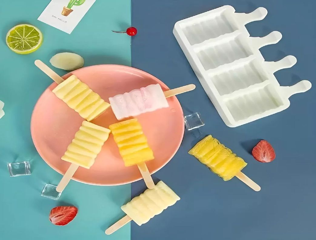 Set X4 Moldes De Silicona Para Helados Molde Helado Pale419-6