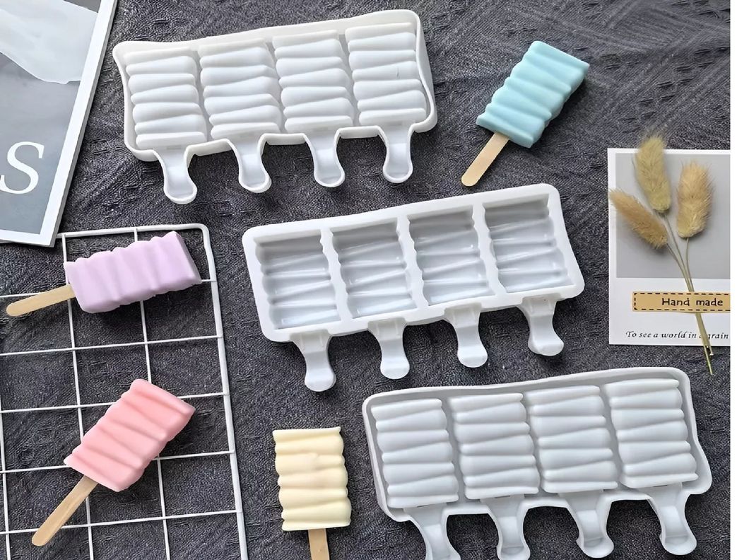 Set X4 Moldes De Silicona Para Helados Molde Helado Pale419-7