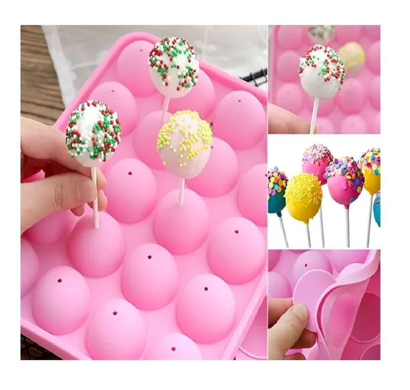 Moldes Silicona Queque Moldes Reposteria Cake Pops 20cav-4