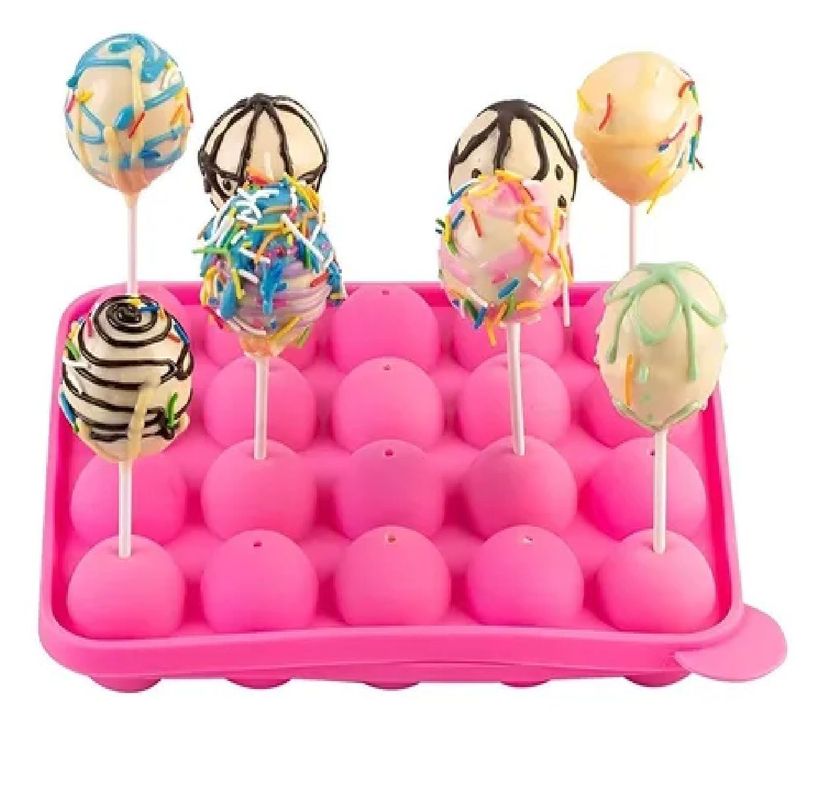 Moldes Silicona Queque Moldes Reposteria Cake Pops 20cav-6