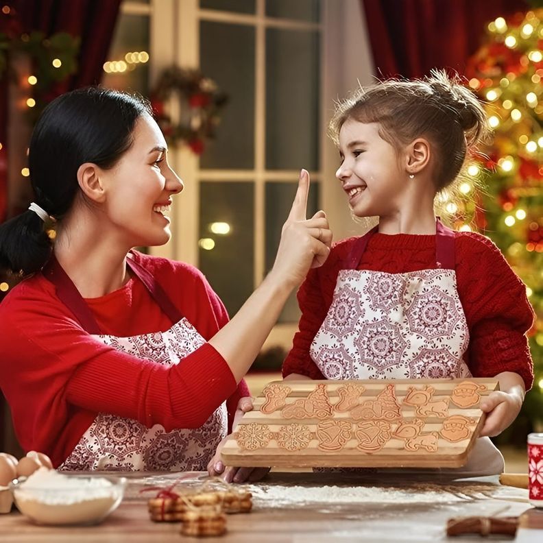 Cortadores De Galletas Navidad Moldes De Galletas 3d 6pcs-6