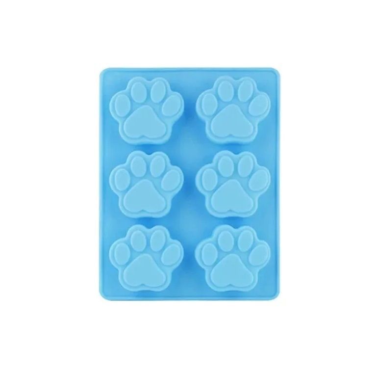 3 Molde Silicona Huella Moldes De Silicona Mascota Pata 6cav-4