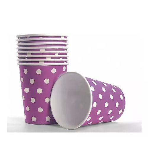 10 Vasos Desechables Decoración Cumpleaños Morado-2