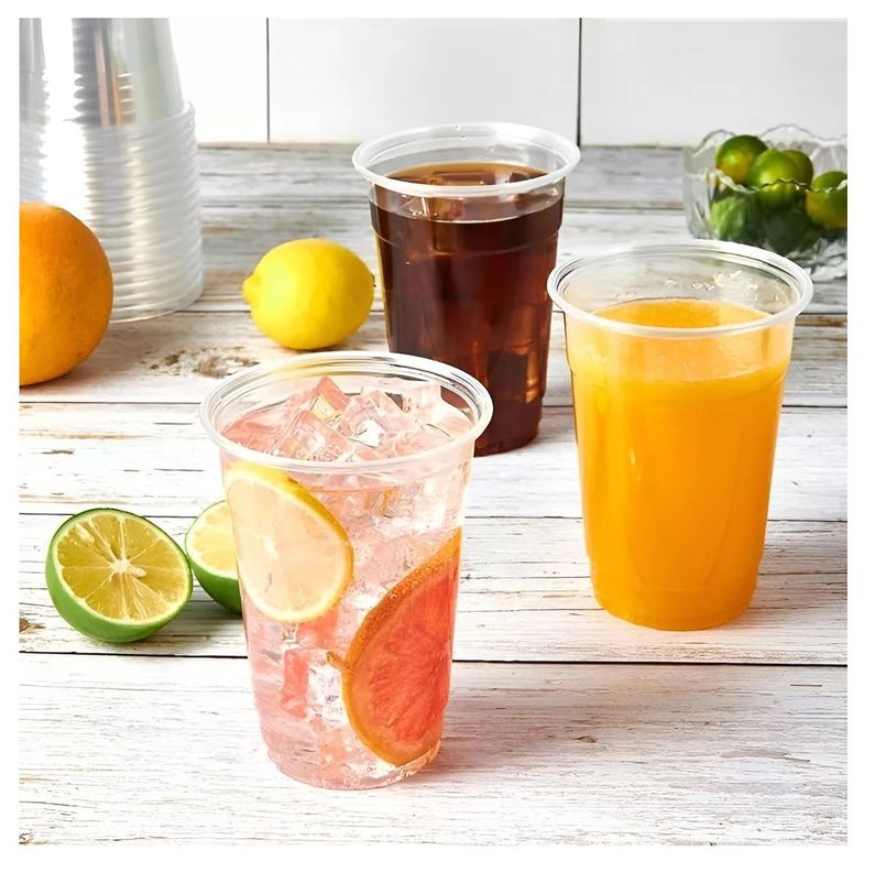 50 Vasos Plasticos Desechables Vasos Para Bebidas 13oz 400ml-1